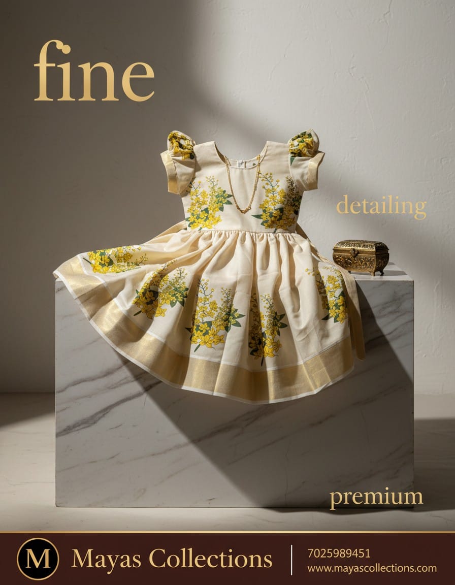 Mayas Traditional Print Frok for Kids